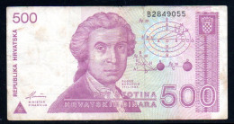 659-Croatie 500 Dinara 1991 B284 - Croatia