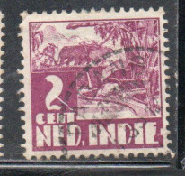 DUTCH INDIA INDIE INDE NEDERLANDS HOLLAND OLANDESE OLANDESI INDIES 1933 1937 RICE FIELD SCENE 2c USED USATO OBLITERE' - Nederlands-Indië