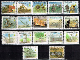 ZIMBABWE / Oblitérés/Used / 1995/96 352 - Série Courante / Métiers Et Monuments  ( Série Complète) - Zimbabwe (1980-...)