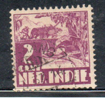 DUTCH INDIA INDIE INDE NEDERLANDS HOLLAND OLANDESE OLANDESI INDIES 1933 1937 RICE FIELD SCENE 2c USED USATO OBLITERE' - Nederlands-Indië