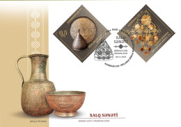 PRE ORDER Azerbaijan Stamps 2023 Azerbaijan – Belarus Joint Issue. Folk Crafts FDC First Day Cover - Gezamelijke Uitgaven