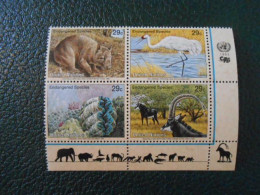 NATIONS-UNIES NEW-YORK YT 628/631 PROTECTION DE LA NATURE** - Unused Stamps