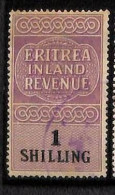 ZA0181g1    - British ERITREA  - STAMPS - FISCAL STAMP  Revenue - USED - Eritrea