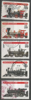 USA 1994 Locomotives Sc.#2843/47   - Cpl 5v  Set - VFU - Multiples & Strips