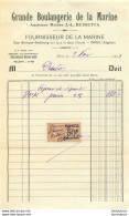 GRANDE BOULANGERIE DE LA MARINE A BONE  ALGERIE  1929 FACTURE POUR LE BATEAU VAPEUR PRADO Ref3 - Other & Unclassified