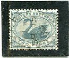 8AUSTRALIA/WESTERN AUSTRALIA - 1890  2d  GREY  PERF 14   FINE  USED   SG 96 - Used Stamps