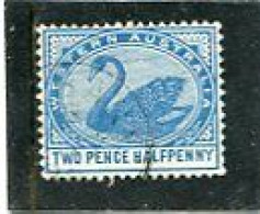 8AUSTRALIA/WESTERN AUSTRALIA - 1892  2 1/2d  BLUE  PERF 14   FINE  USED   SG 97 - Used Stamps