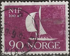 NORWAY 1961 Centenary Of Norwegian Sport - 90ore Yachting FU - Gebraucht