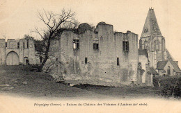 PICQUINY, RUINES DU CHATEAU DES VIDAMES D AMIENS  REF 12887 VOL - Picquigny