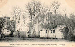 PICQUIGNY, RUINES DU CHATEAU DES VIDAMES D AMIENS, INTERIEUR, PERSONNAGES REF 12889 VOL - Picquigny