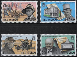 ILE DE MAN - WINSTON CHURCHILL - N° 37 A 40 - NEUF** MNH - Sir Winston Churchill