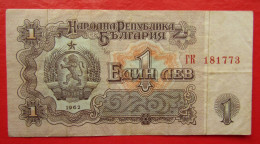 X1- 1 Lev 1962. Bulgaria - One Leva, Circulated Banknote - Bulgarie