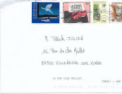 CURIOSITE / TEST AUTOMATIONFRANCE 2023  TM5011 / 489 // 4 Timbres Dont 2 Tableaux Magritte Et Duffy - Cartas & Documentos