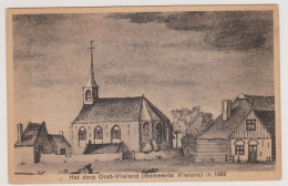 Vlieland - Illustratie Het Dorp Oost-Vlieland In 1669 - Vlieland