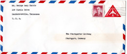 L72678 - USA - 1956 - 8¢ GALpUmschlag M ZusFrankatur MADISON, TN -> Westdeutschland - Lettres & Documents