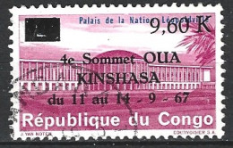 CONGO. N°650 Oblitéré De 1967. OUA. - Usati