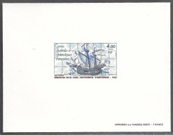 Epreuve De Luxe Taaf/fsat Bateau La Victoria YVT 85 - Imperforates, Proofs & Errors