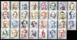 Bund Deutschland - Freimarken Frauen - Postfrisch MNH - Komplett DM-Werte - Ungebraucht