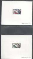 2 Epreuve De Luxe Taaf/fsat Leopard De Mer YVT 89/90 - Imperforates, Proofs & Errors