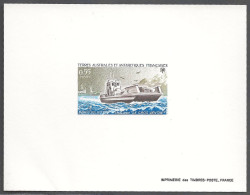 Epreuve De Luxe Taaf/fsat Bateau Le Gros Ventre YVT 95 - Imperforates, Proofs & Errors