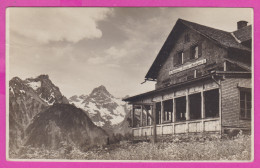 293411 / Austria Gasthaus Pension Mondspitze PC USED Bludenz 1920 - 50H Daily Stamps Blick Vom Höhenkurort Tschengla - Bludenz