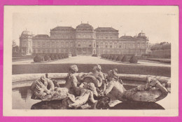 293414 / Austria Vienna Wien - Belvedere Fountain PC USED 1922 - 20+25 H. The Republic Of Austria Osterreich - Pleven BG - Belvedere