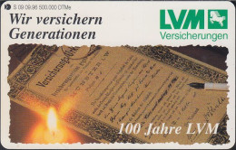 GERMANY S09/96 - 100 Jahre LVM Versicherung - S-Series : Tills With Third Part Ads