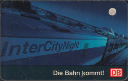 GERMANY S10/96 - DB - Eisenbahn - Nachtzug Mit Autos - Inter City Night - S-Series: Schalterserie Mit Fremdfirmenreklame