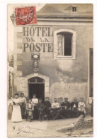 CARTE PHOTO GREZ EN BOUERE - HOTEL DE LA POSTE - - Crez En Bouere