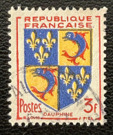FRA0954UC - Armoiries De Provinces (VI) - Dauphiné - 3 F Used Stamp - 1953 - France YT 954 - 1941-66 Escudos Y Blasones