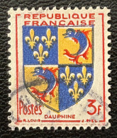 FRA0954UD - Armoiries De Provinces (VI) - Dauphiné - 3 F Used Stamp - 1953 - France YT 954 - 1941-66 Escudos Y Blasones