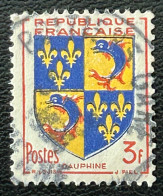 FRA0954UG - Armoiries De Provinces (VI) - Dauphiné - 3 F Used Stamp - 1953 - France YT 954 - 1941-66 Escudos Y Blasones