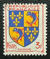 FRA0954UH - Armoiries De Provinces (VI) - Dauphiné - 3 F Used Stamp - 1953 - France YT 954 - 1941-66 Escudos Y Blasones