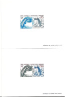 2 Epreuve De Luxe Taaf/fsat Gorfou Sauteur YVT 105/106 - Imperforates, Proofs & Errors