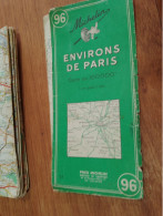 141 //  CARTE MICHELIN "ENVIRONS DE PARIS" 1965 - Wegenkaarten