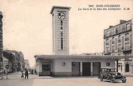 Bois Colombes         92            La Gare Et La Rue Des Aubépines     N° 2907      (voir Scan) - Andere & Zonder Classificatie