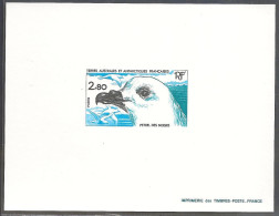 Epreuve De Luxe Taaf/fsat Oiseau Pétrel Des Neiges YVT 110 - Imperforates, Proofs & Errors