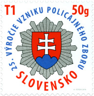 ** 604 Slovakia Anniversary Of The Police 2016 Coat Of Arms - Police - Gendarmerie