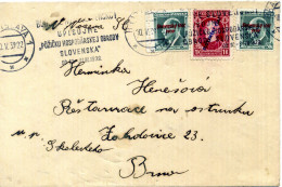 SLOVACCHIA, Slovensko, Storia Postale & Annulli - 1939 - Cartas & Documentos