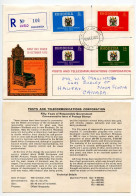 Rhodesia 1973 Scott 324-327 Registered FDC - Gwelo, 50th Anniversary Of Responsible Government - Coat Of Arms - Rhodesien (1964-1980)