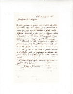 1866 - LETTERA DA CHIETI Con 2 Allegati - Manuscrits