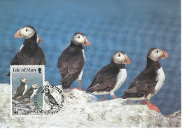 26010 ) GB UK Isle Of Man WWF 1989 Bird   - Covers & Documents