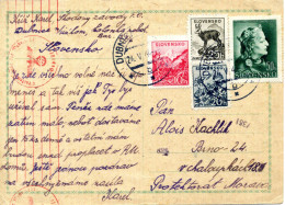 SLOVACCHIA, Slovensko, Storia Postale & Annulli - 1944 - Storia Postale