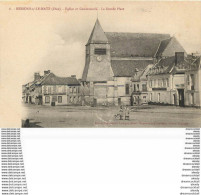 PHL 60 RESSONS SUR LE MATZ. Eglise Et Gendarmerie Sur Grande Place Vers 1900 Avec Epicerie Buvette - Ressons Sur Matz