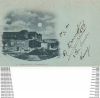 54 DIEULOUARD. Ancien Château 1901. Carte Vert Amande Clair Comme Verso - Dieulouard