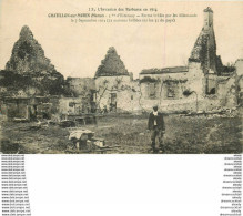51 CHATILLON-SUR-MORIN. Ferme Brûlée Par Les Allemands 1915 (nombreuses Plissures)... - Châtillon-sur-Marne