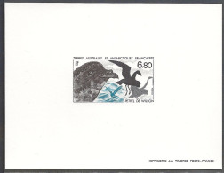 Epreuve De Luxe Taaf/fsat Pétrel Oiseau YVT 132 - Imperforates, Proofs & Errors