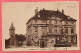 39 - CHAMPAGNOLE---Mairie Et Chateau D'eau---Vespasienne - Champagnole