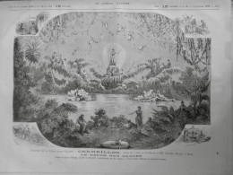 1879 THEATRE PORTE ST MARTIN CENDRILLON DECORS GLACES CHAUSSURE VERRE CLAIRVILLE MONNIER BLUM 1 JOURNAL ANCIEN - Documents Historiques