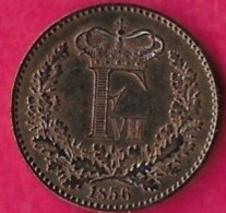 KING FREDERIK VII (1848-1863)    - 1 RIGSMONTSKILLING 1856  XF-UNC - Norvège